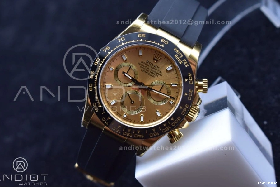 Best 116518 SA Oysterflex Reliable 764 Strap Dial Daytona on BTF 1:1 Rubber Edition Lume YG 0131